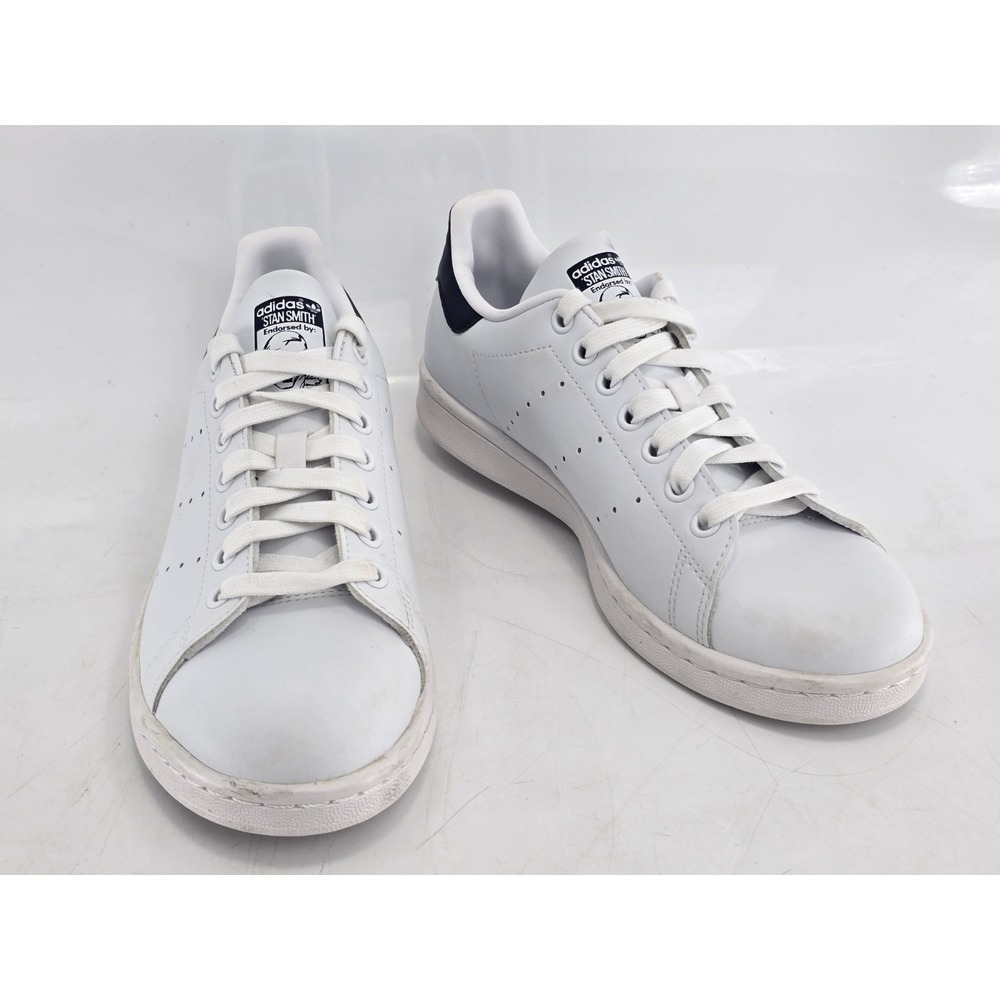 Adidas Stan Smith Core Classic White/Navy Sz Men 7, Women 8.5 M